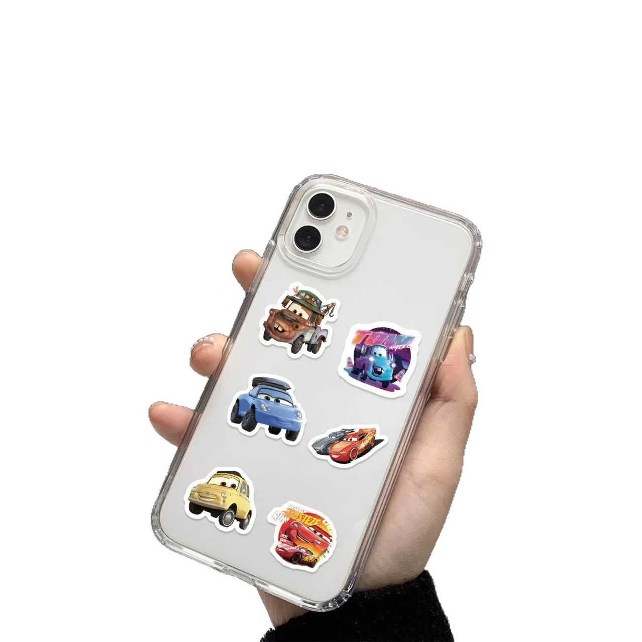 500PCS Disney Cars Kawaii Stickers Luggage Graffiti Toy Car Decals Decoration Sticker Gift Closure Sealing Tape