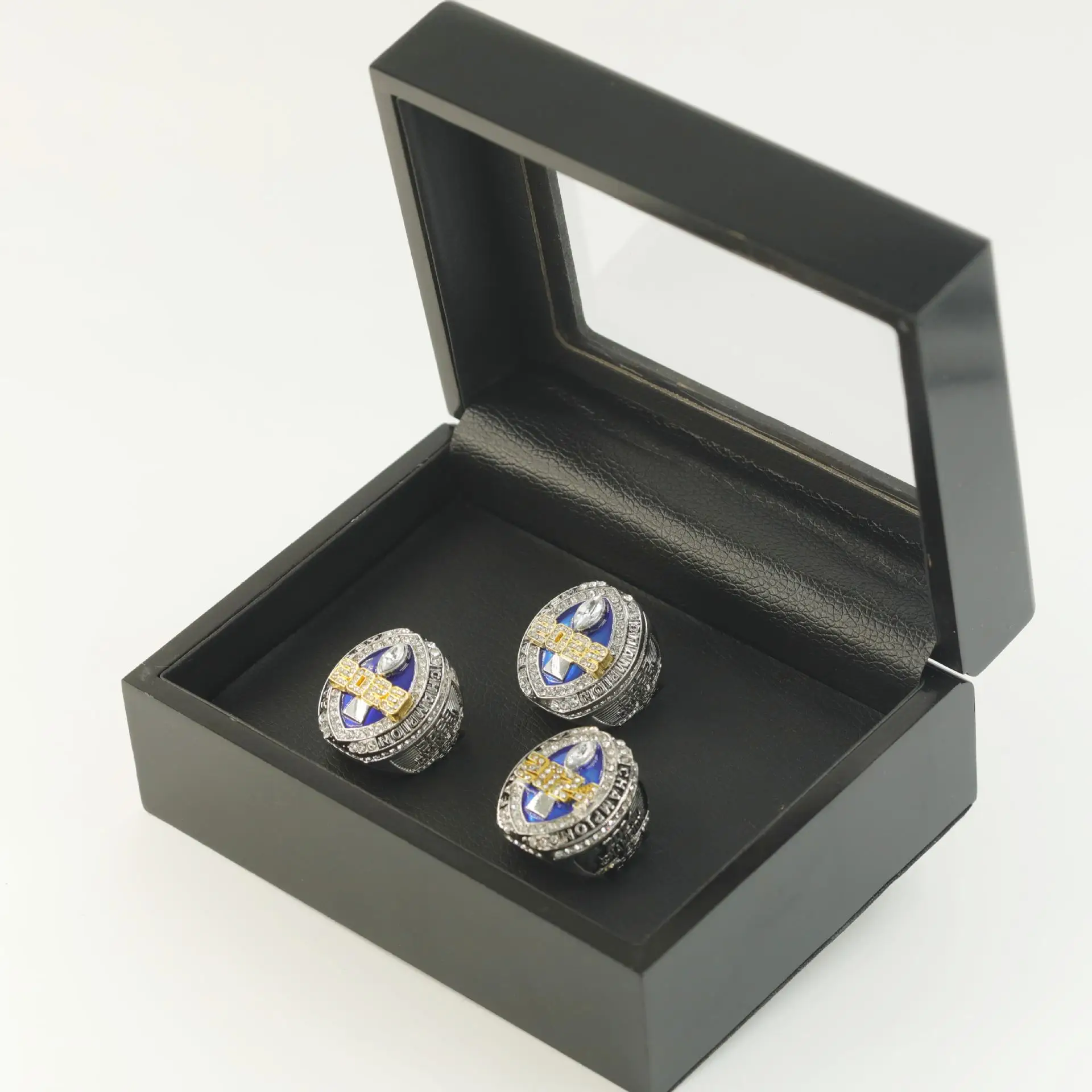 Anillo de campeonato de fútbol de fantasía FFL 2022 2023 2024 Premio trofeo para fanáticos Hombres Regalo Tamaño 8 -14