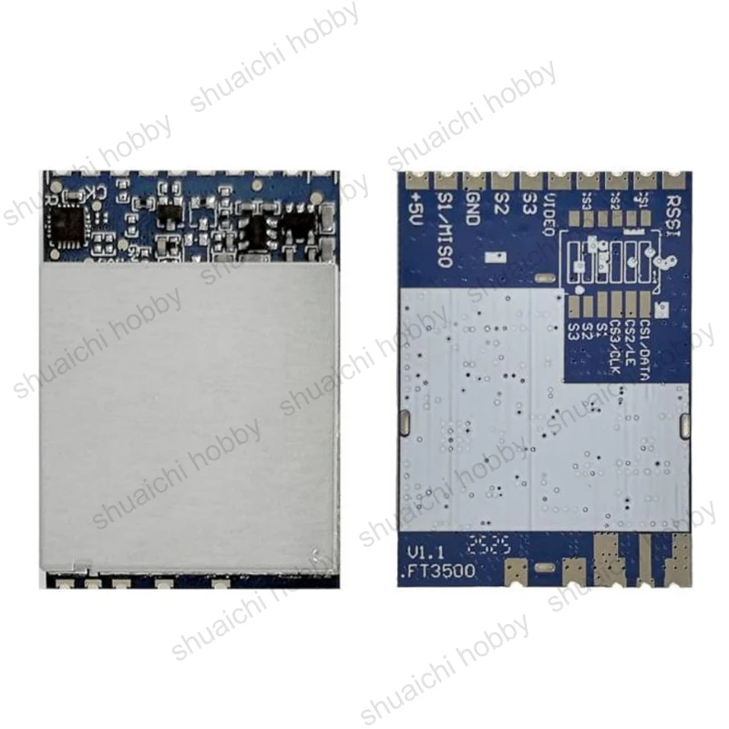 VoidFly 1PCS FT3500 Receiver 3.3GHz VRX 64CH FPV Analog Image Transmission Wireless Video Receiving Module Supports 22mv/dBm RSS