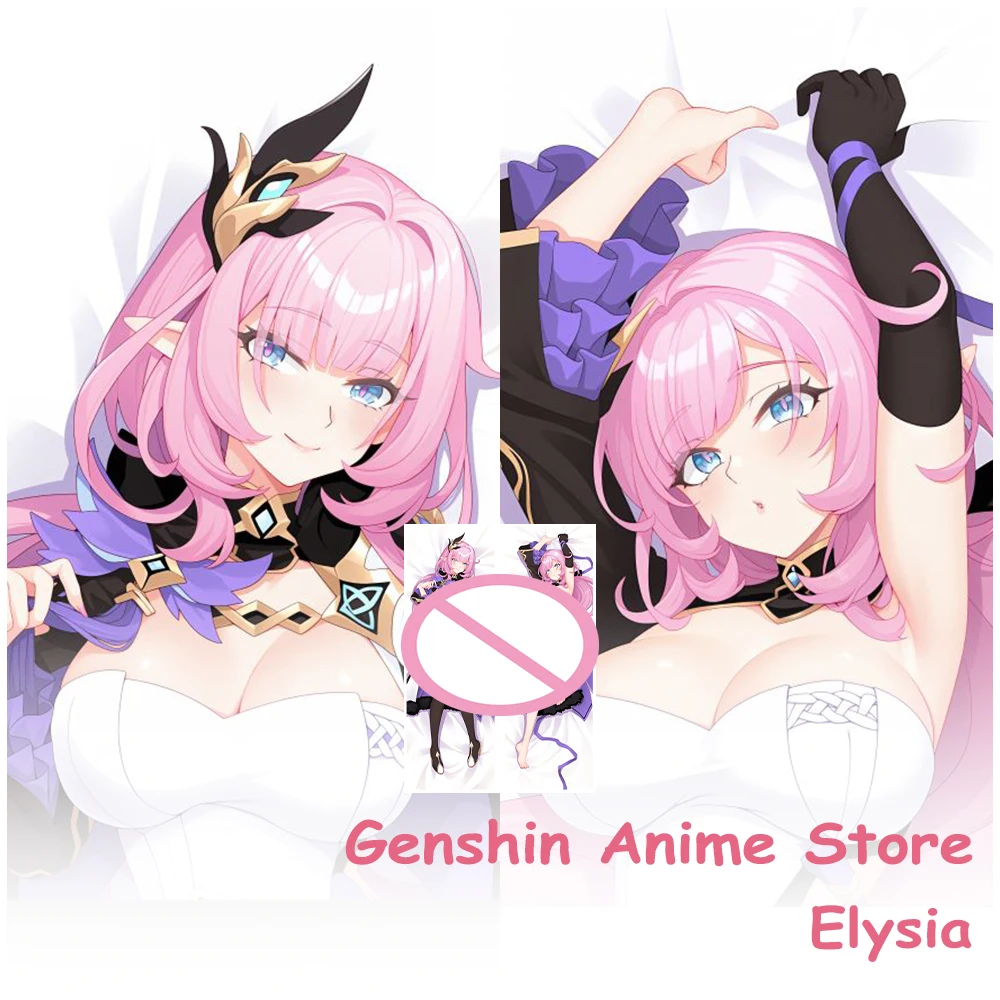 Anime Dakimakura Elysia Pillow Case Cosplay Props Cartoon Honkai Impact 3Rd Double-Sided Printed Hugging Body Pillow Cover