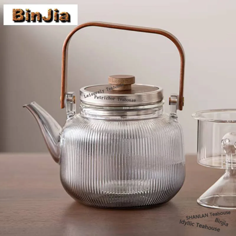 Kettle Glass Jug For Water Making Teapot High Temperature Resistance Glass Pot Filter Residue Transparent Heat Resistant Kettle