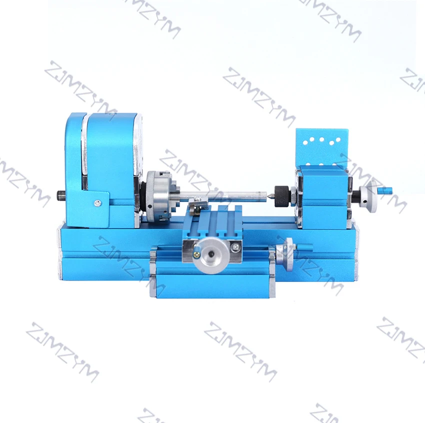 W10003 Mini Metal Lathe Machine DIY Mini Lathe Woodworking Lathe Machine Metal Aluminum Processing Tool Micro Lathe 100V-240V