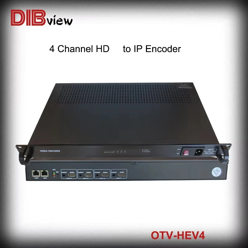 Dibview 4CH IPTV ProVideo Streaming Media Network HDMI-Compatible HD TO IP SRT HLS RTMPS RTSP UDP Unicast Multicast H264 Encoder