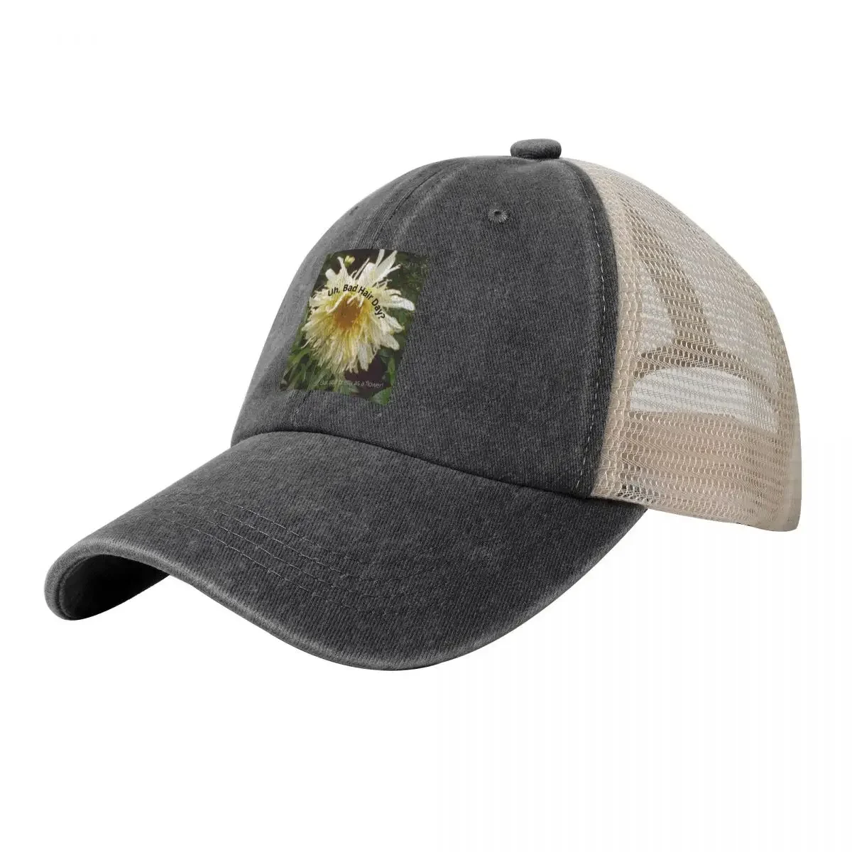 Uh, Bad Hair Day? But still pretty as a flower! Baseball Cap Cosplay Sports Cap Trucker Hats For Men Women's