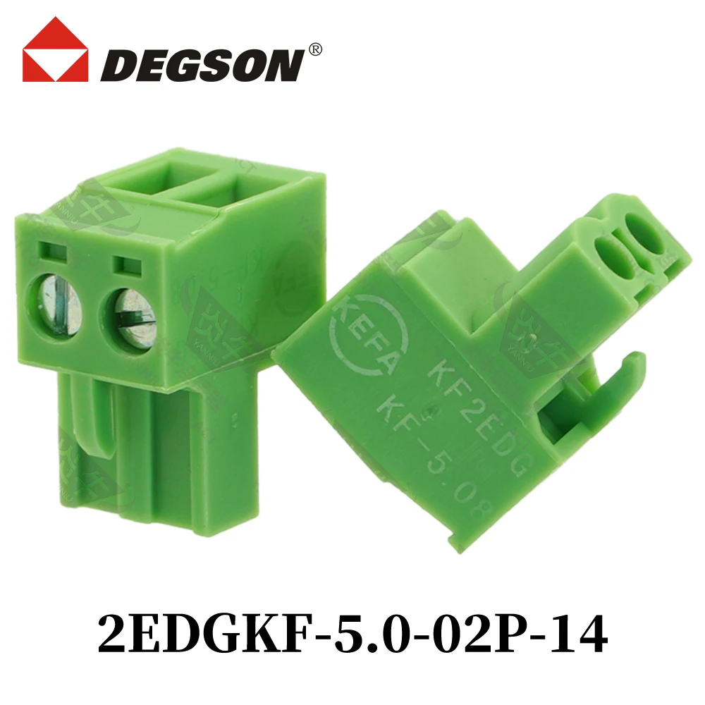 10Pcs DEGSON 2EDGKF-5.0-04P-13-14-00ZH 2EDGKF-5.08 Pluggable PCB Terminal Block Connector KF2EDGKF 2P~12P MSTBT2.5-ST Phoenix