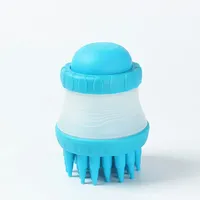Silicone Pet Bath Cleaning Brush for Dog and Cat, Shower Head Bathing Cleaner, Soap Shampoo Container, Scalp Massage Comb