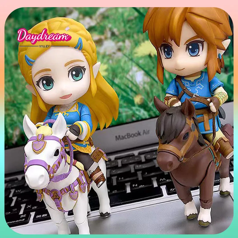 The Legend of Zelda Breath of the Wild Q version Nendoroid 1212 Princess 733 Link Deluxe Edition Doll Hand Model For Kid's gift