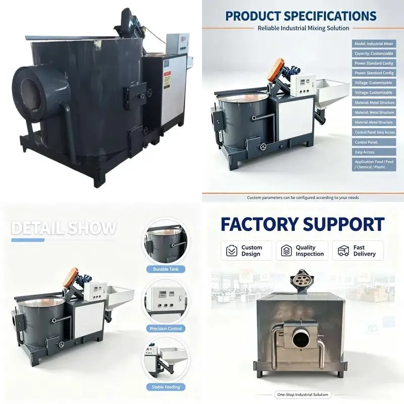 Small Large Horizontal Industrial Biomass Pellet Burner
