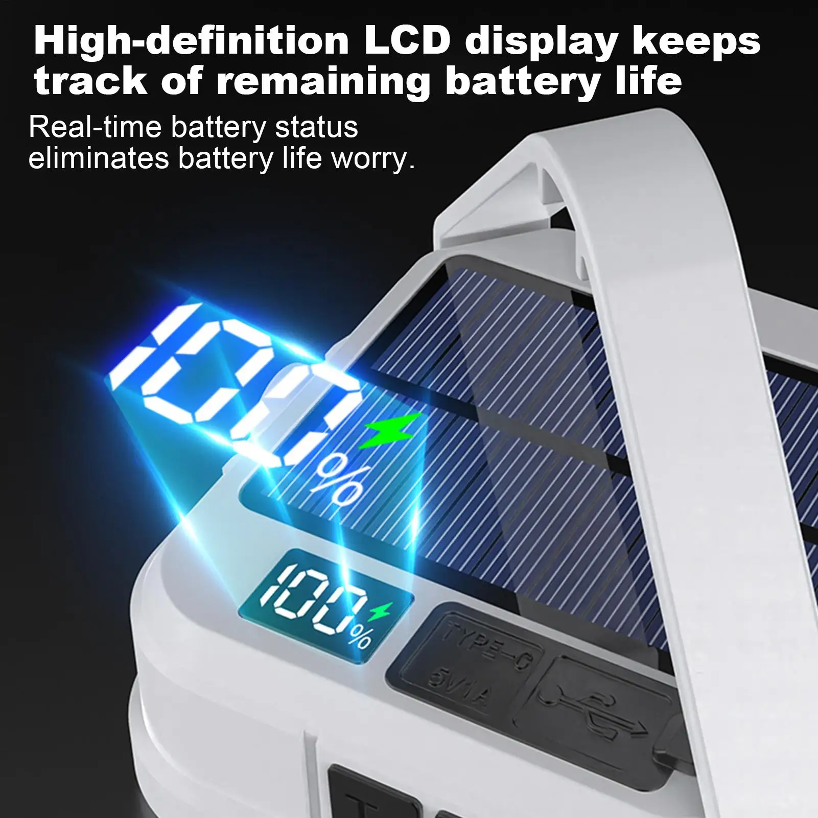 

Solar Camping Light Solar USB Charging Camping Lights Dimmable Lantern With Handle Waterproof Lamp For Night Illumination Garden