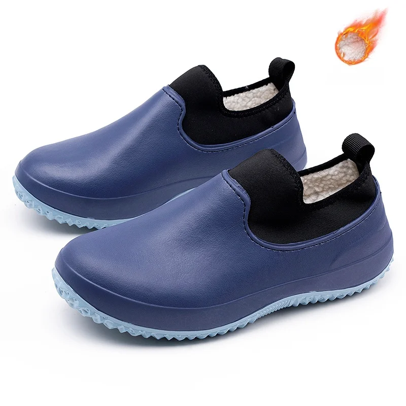 أحذية عمل المطبخ المقاومة للماء للرجال، أحذية الشيف المقاومة للزيت، أحذية المطر الناعمة والمريحة للجنسين، أحذية قطنية مقاس كبير