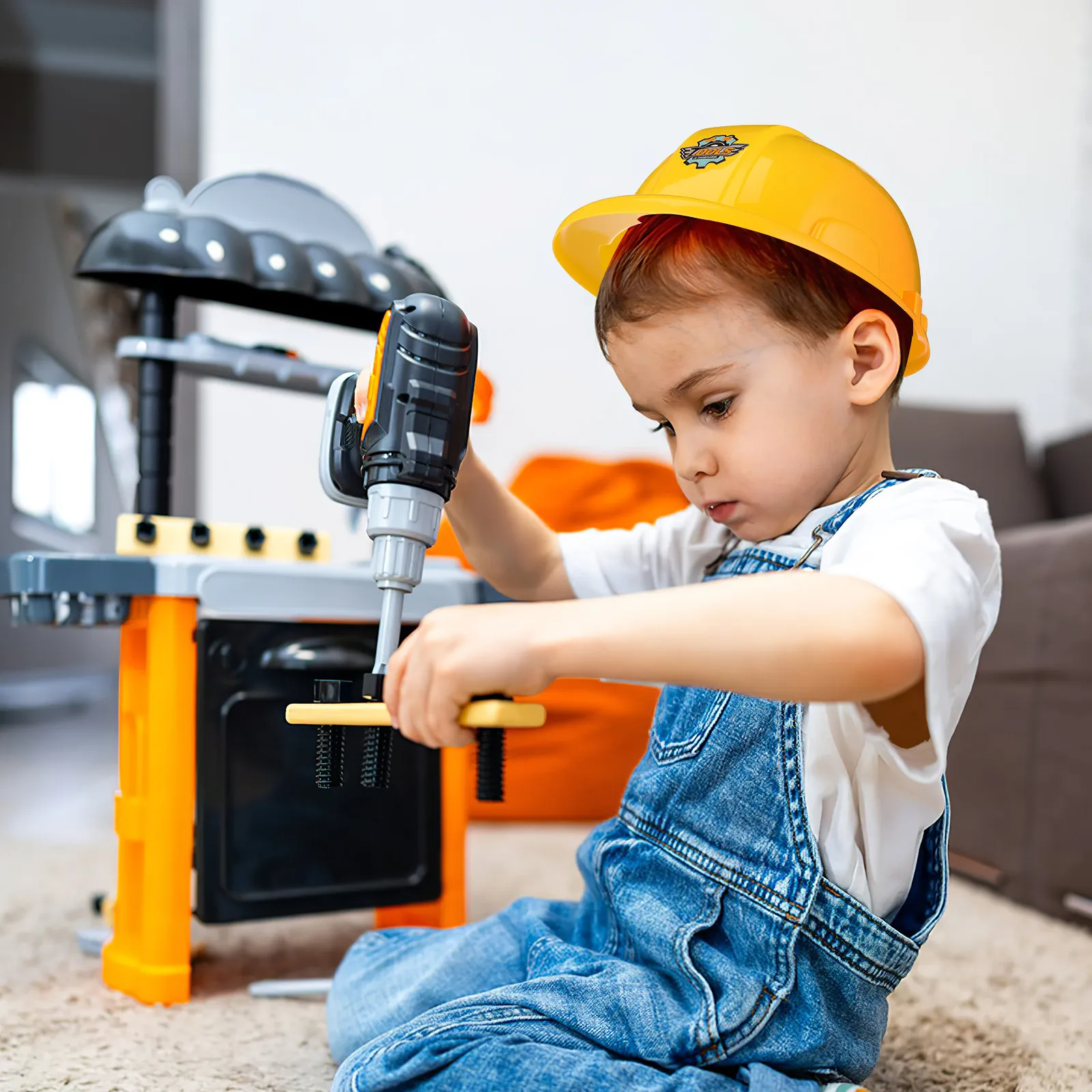 

Набор из 5 детских строительных касок: легкие защитные шлемы для игр, ролевых игр и вечеринок, желтые, для веселых костюмированных мероприятий