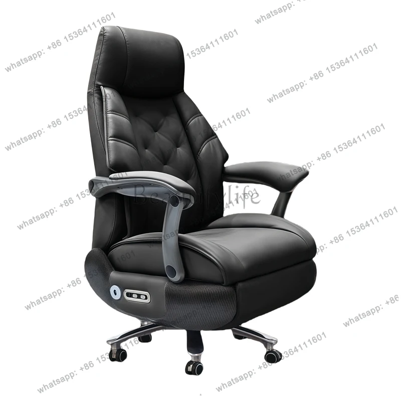 Gray Luxury Office Chair Armrest Upgrade Swivel Designer Oversized Office Chairs Comfortable Silla De Escritorio Furniture Home