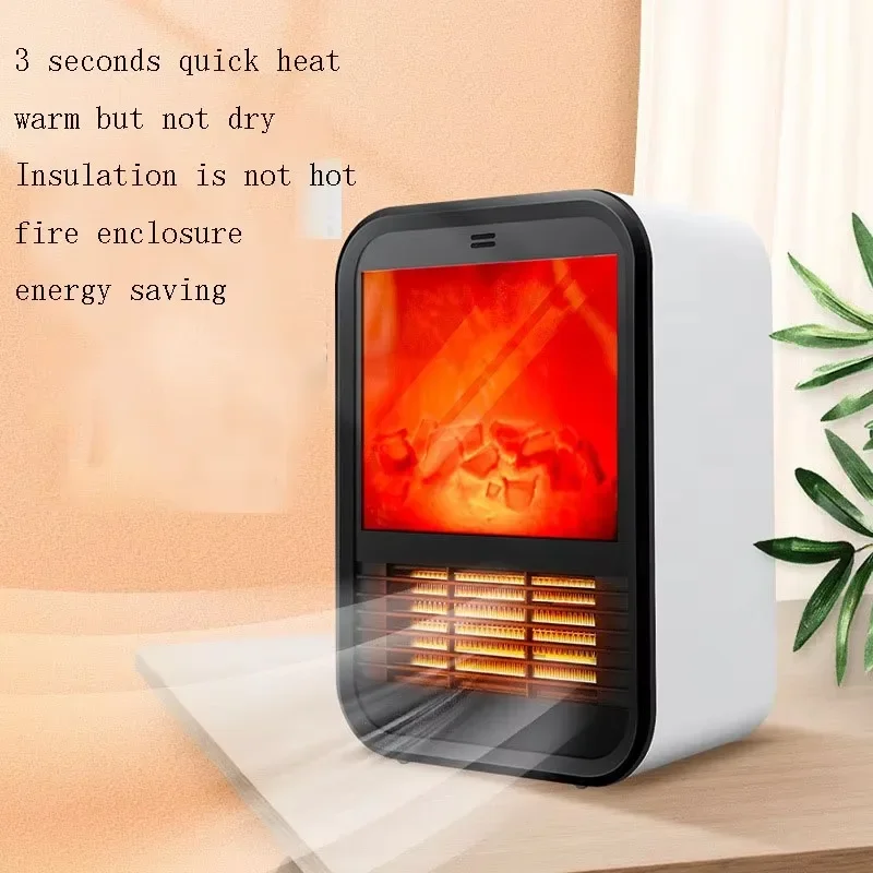 

Portable Mini Electric Fan Space Heater Multi Functional Solar Car Cooling Fan Heater Winter Low Power Foot Warmer Accessories