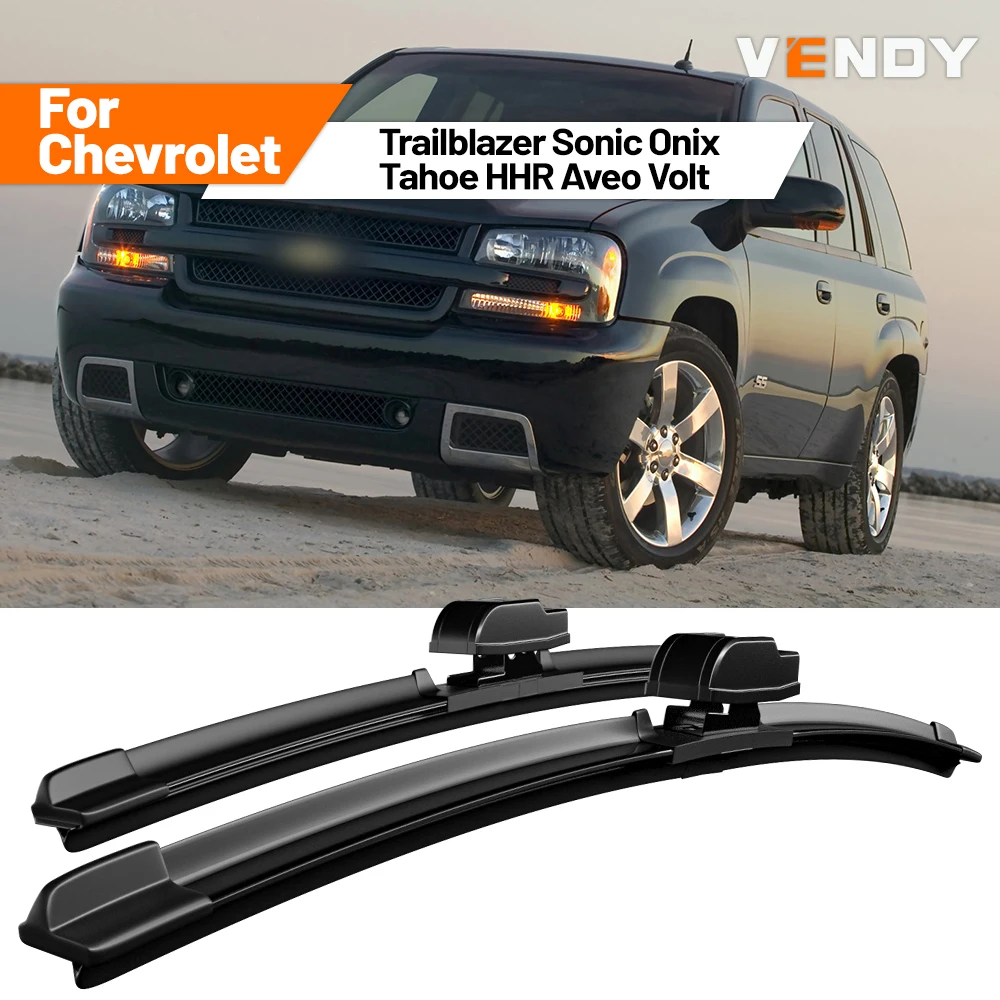 Escobillas de Goma para Limpiaparabrisas Delanteros para Chevrolet Trailblazer, Sonic, Onix, Tahoe, HHR, Aveo, Volt, Accesorios para Automóviles