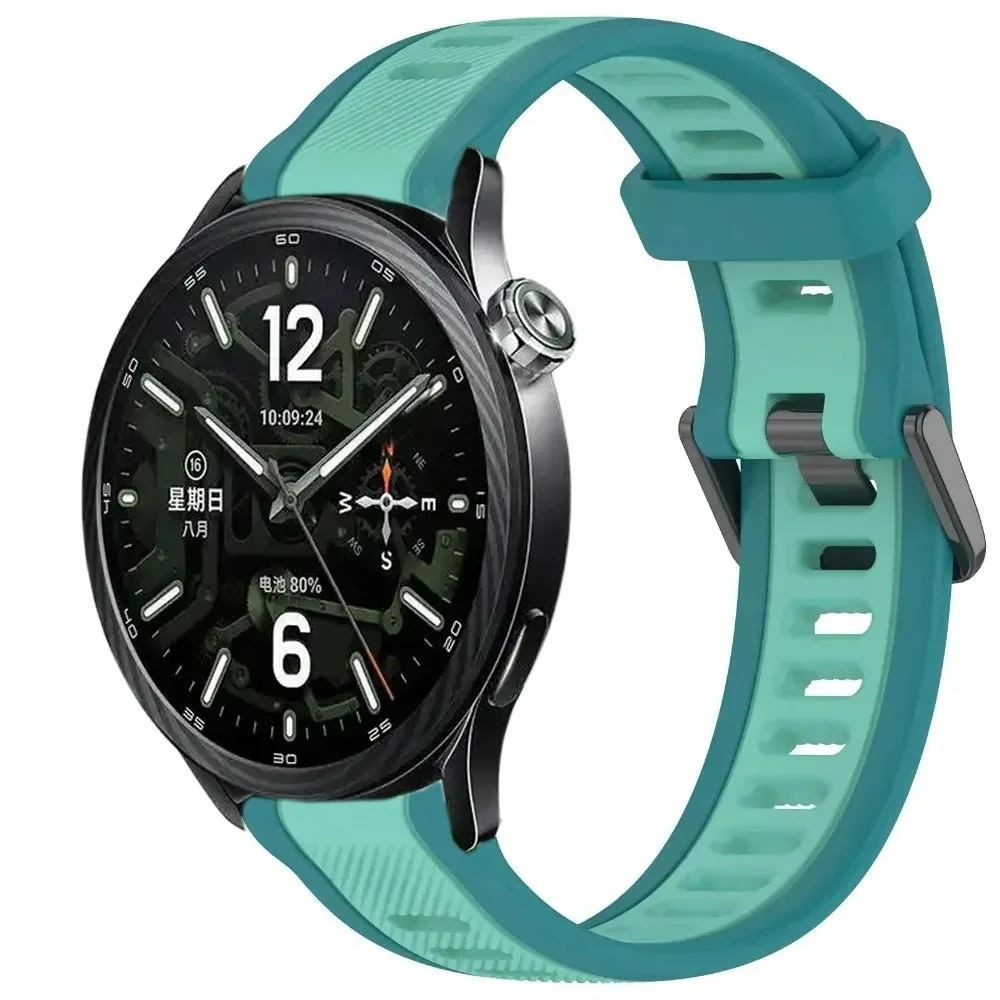 18/20/22mm Silicone Strap For Xiaomi 5/S5-4-3-2 Amazfit Balance 3 2 1 Band OPPO X3-S-X2-X3 Mini Oneplus Watch 4-Lite-3 46mm 43mm