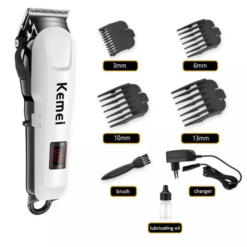 

kemei electric hair clipper KM-809B pet trimmer with LCD professional hair clipper dog cat cordless trimmer