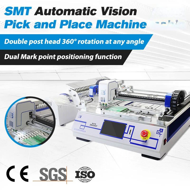 

Smt от производителя, выбрать и разместить устройство, фреза поверхностного монтажа, высокая скорость, 2 головки, автоматическая фреза для SMT Pcb Line