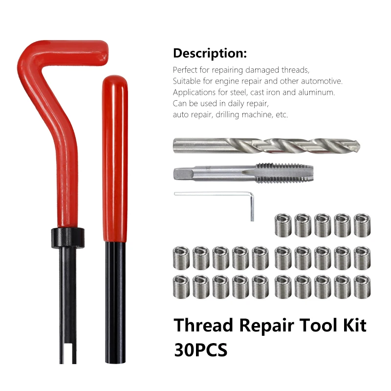 Gewinde Reparatur Tool Kit M5 M6 M8 Twist Bohrer Schraube Gewinde Einsätze Für, Die Beschädigte Gewinde Spanner Gewinde Reparatur bit