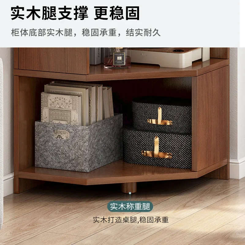 Living Room Corner Cabinet Bookshelf Rack Bedroom  Corner Rack Corner Storage Triangle Cabinet