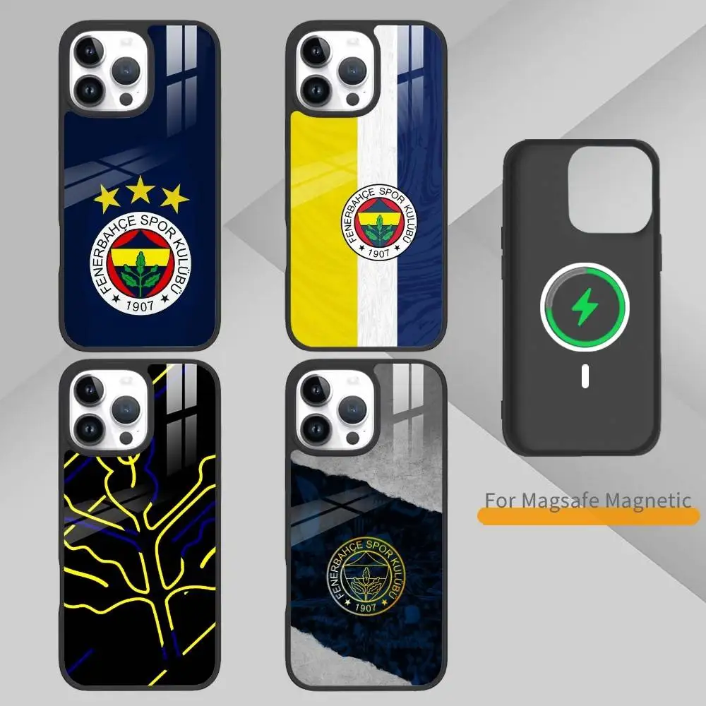 

Cool K-Turkey Fenerbahce-s Pattern Phone Case For iPhone17,16,15,14,13 Plus,Pro Max Magnetic For Magsafe Wireless Charging