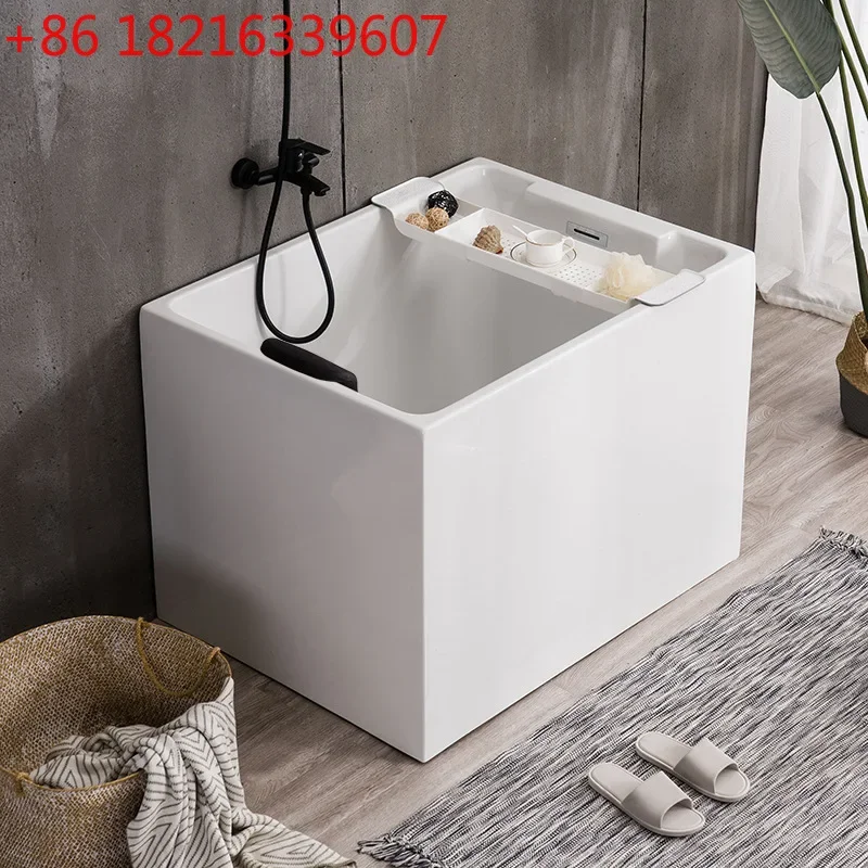 Inner depth 65 Japanese-style bathtub, small apartment bathtub, household adult bath