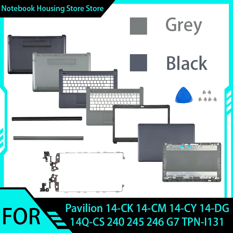 New For Pavilion 14-CK 14-CM 14-CY 14-DG 14Q-CS 240 245 246 G7 TPN-I131 LCD Back Cover/Front Bezel/Palmrest/bottom Case/Hinges
