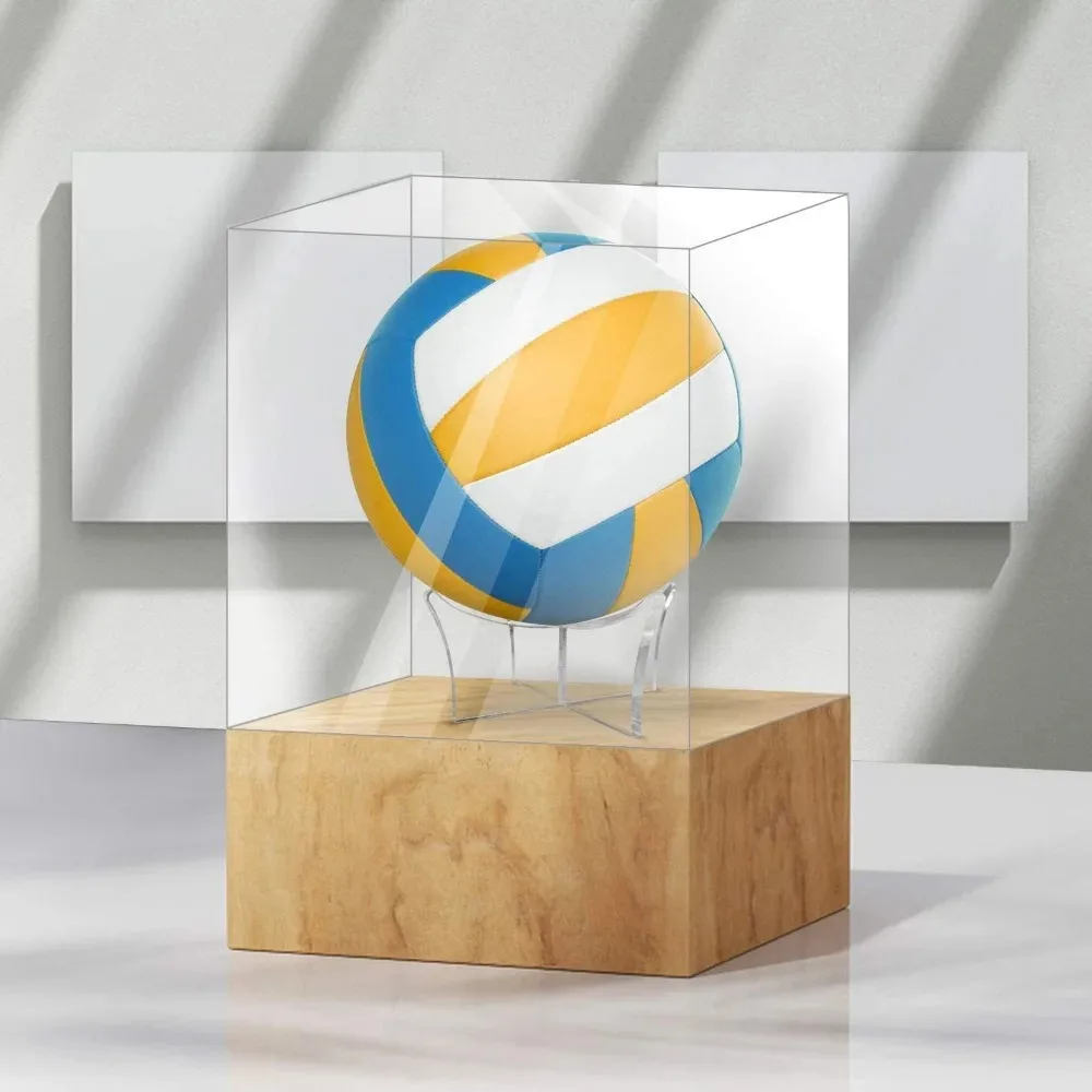 Neue Acryl Basketball Ball Ständer Unterstützung Basis Bowling Ball Fußball Display Halter Rugby Fußball Ball Rack