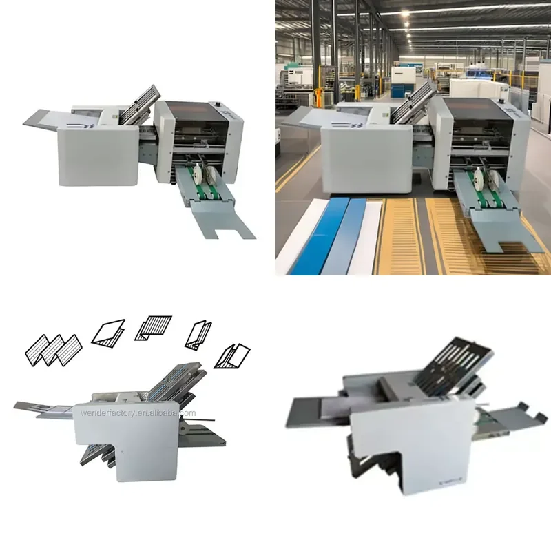 2026Hot WD-306+K Desktop Automatic Paper Folding Machines A3 Paper Cross Folder Machines for Office