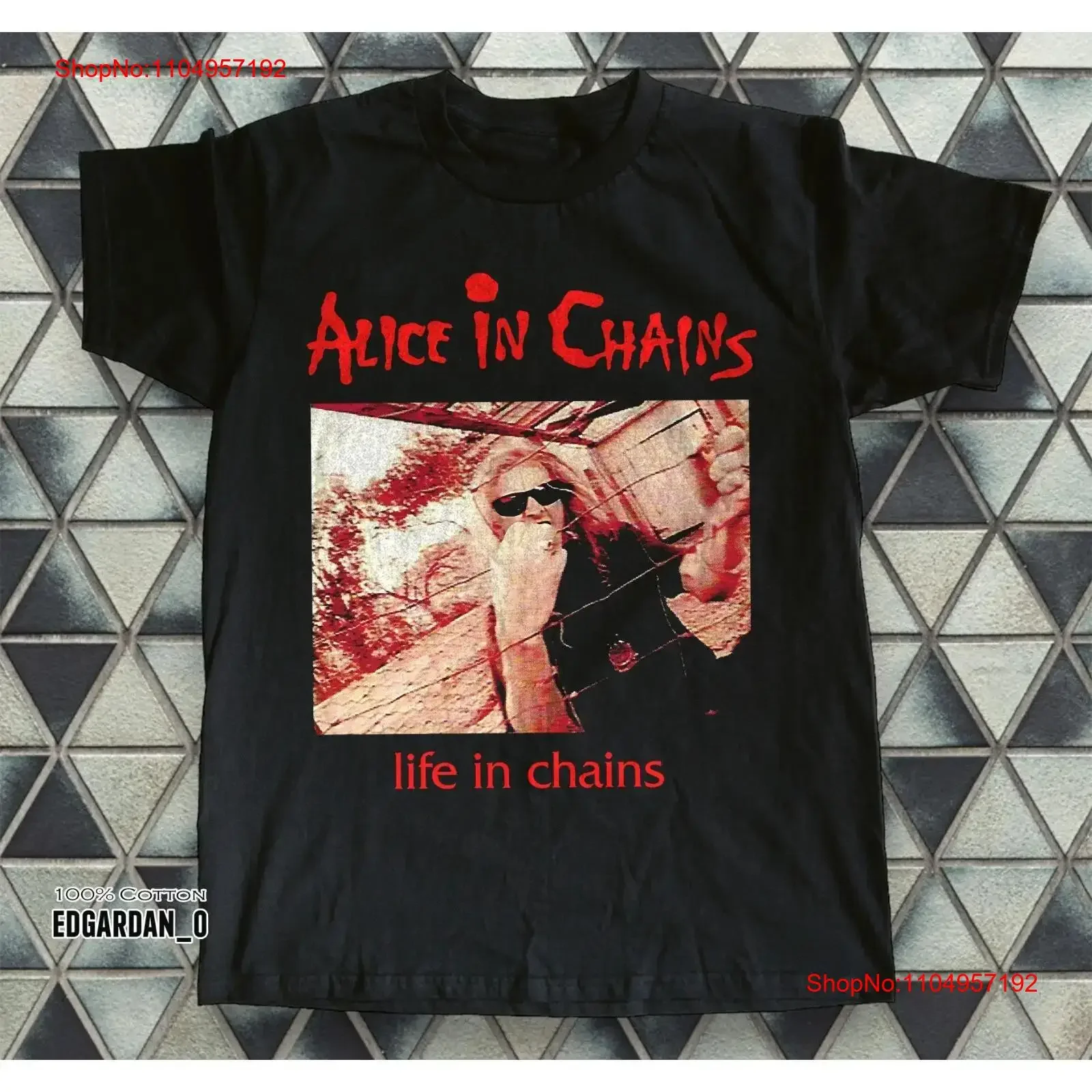 

Alice In Chains Life Black T shirt Size S 5XL vintage Washed designer clothes Stylish Stretched homme graphic Versatile fashion
