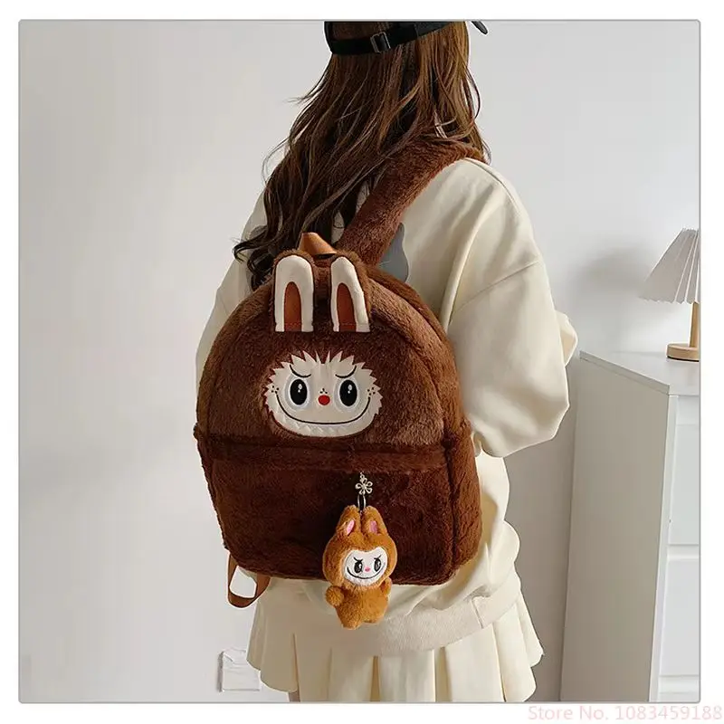 New Hot Labubu Cartoon Cute Backpack 3d Dolls Cute Backpack Mini Crossbody Bag High Quality Collection Girls Cute Birthday Gifts