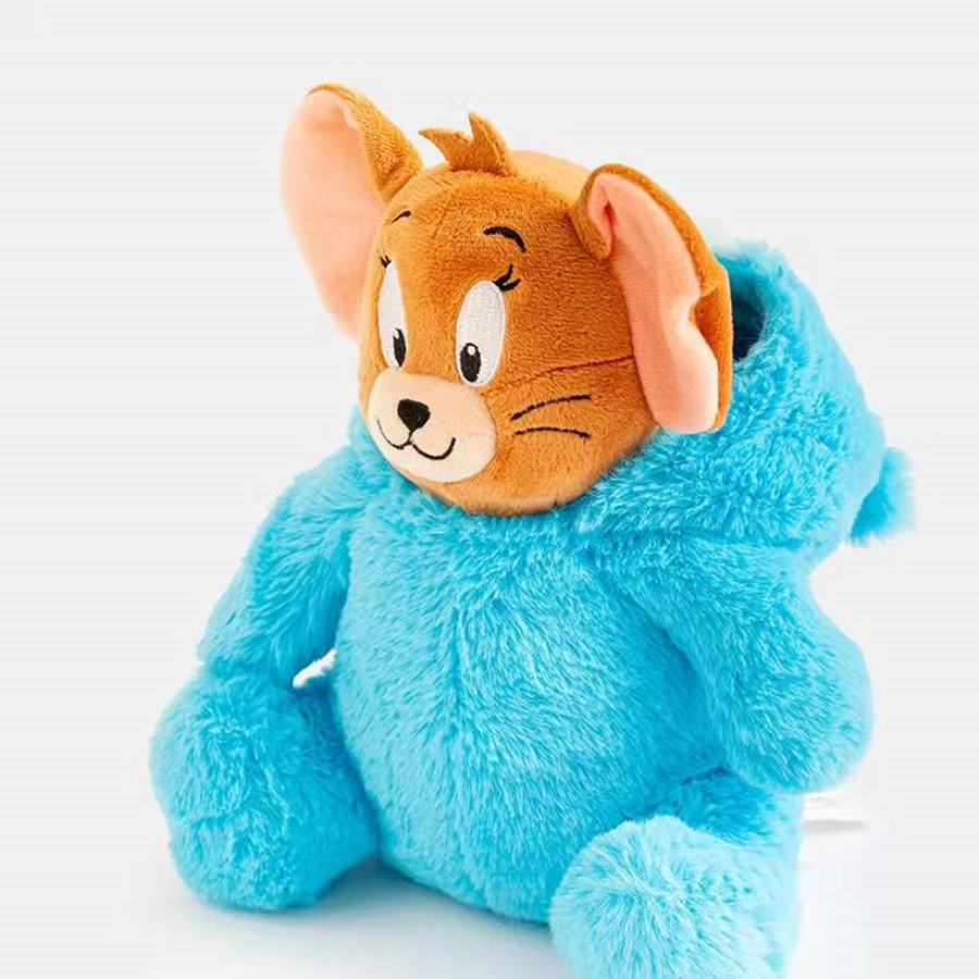 Original Tom and Jerry Stuffed Toy Cosplay Bear Clothes Cartoon Movie Cat Mouse Plushies Stuffed Animals Doll Toys Gift