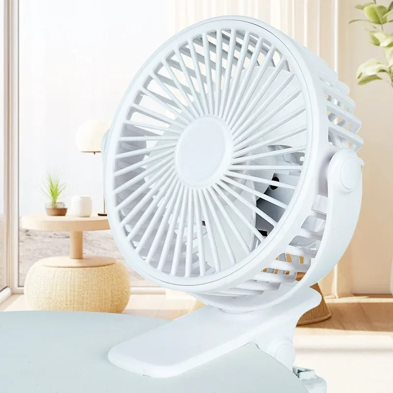 1PC New Desktop Clip Fan Quiet Strong Wind Foldable Mini Fan for Stroller Outdoor Student Use Summer Supplies