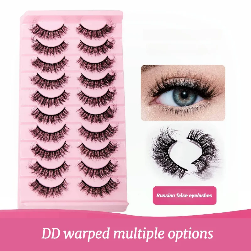 Pestañas postizas rizadas rusas