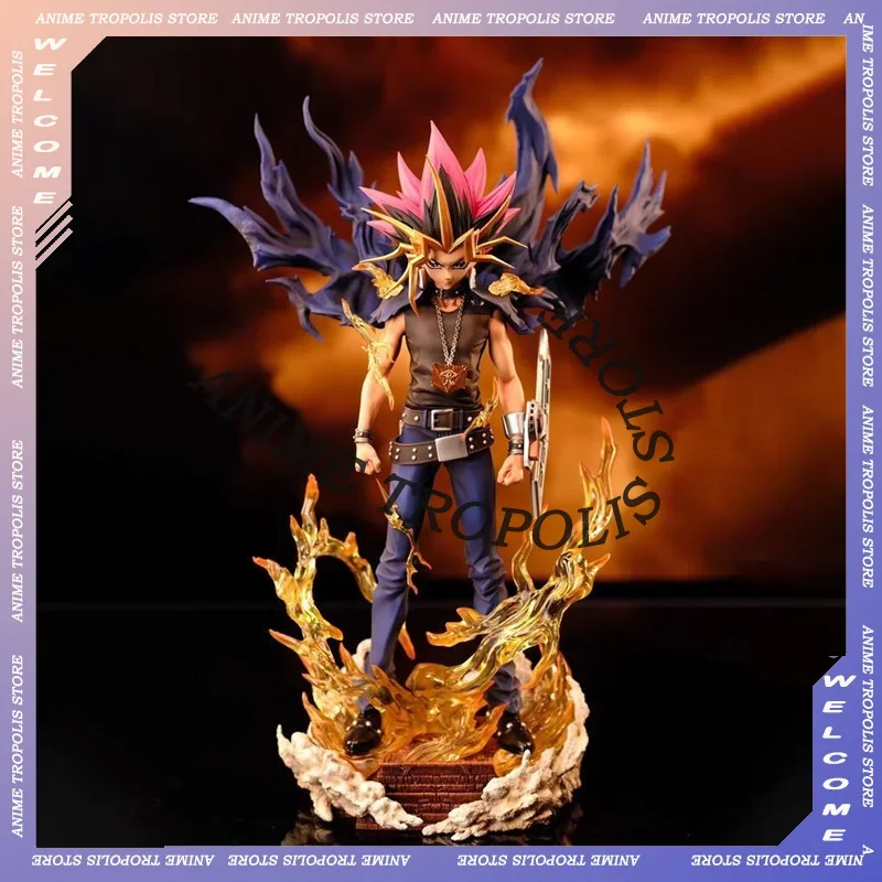 Figura de acción de Yami Yuugi de doble cabeza de Yu-Gi-Oh, juego oscuro, figuras de duelo monstruos GK, modelo de colección, adorno, regalos para niños