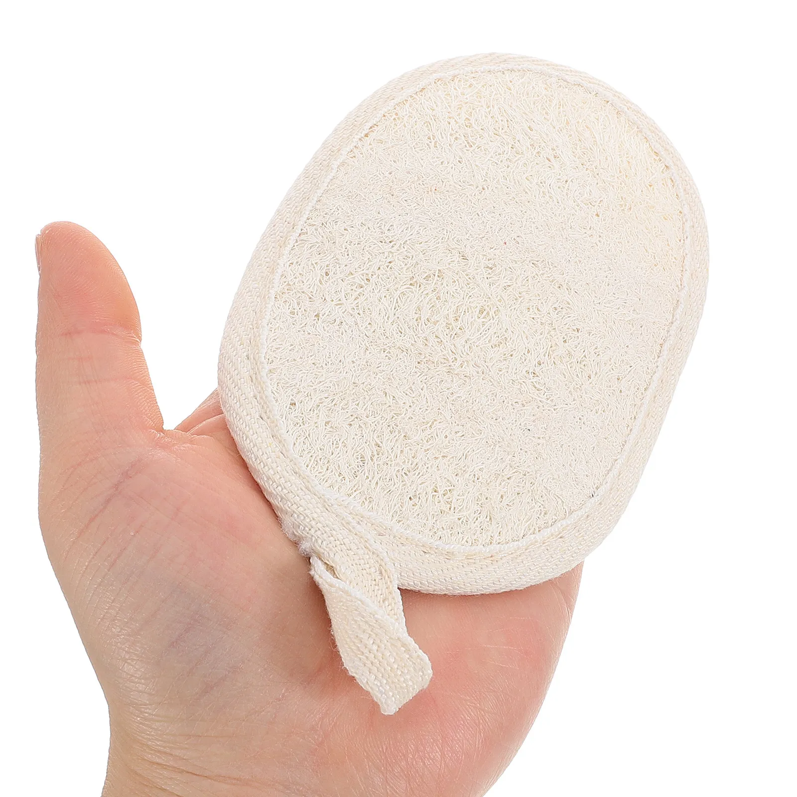 

Набор из 3 натуральных отшелушивающих мочалок-люфф для лица и тела: нежное очищение кожи, многоразовые, для душа, тканевые, для лица