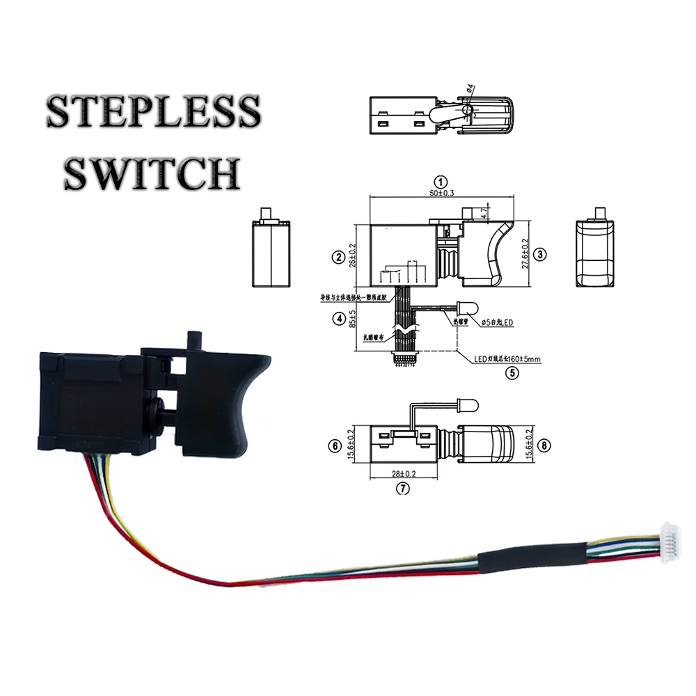 50mm 64mm 70mm EDF Brushless motor KIT Violent fan accessories 1000W controller esc blower switch   for Turbo fan blower