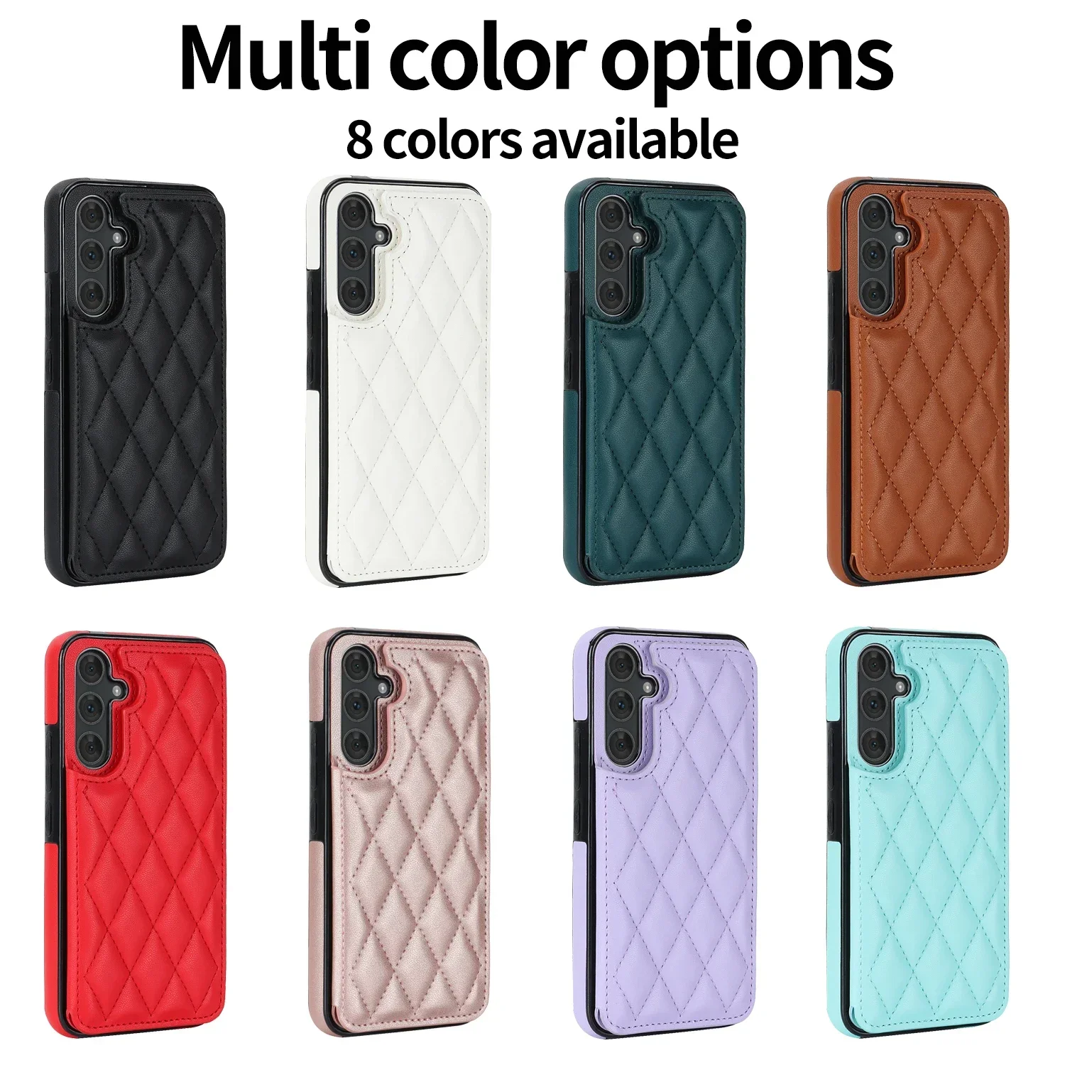 Cards Solt Magnetic Leather Wallet Case For Samsung A54 A14 A55 A52 A15 A35 S23 S24 Ultra S22 Plus S21 FE S20 Note20 Bag Cover