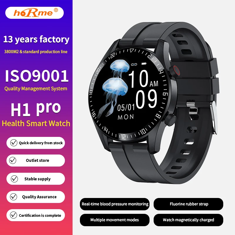 H1 Bluetooth Call Men's Watch Huaqiangbei Heart Rate and Blood Pressure Multi functional Health Smart Watch