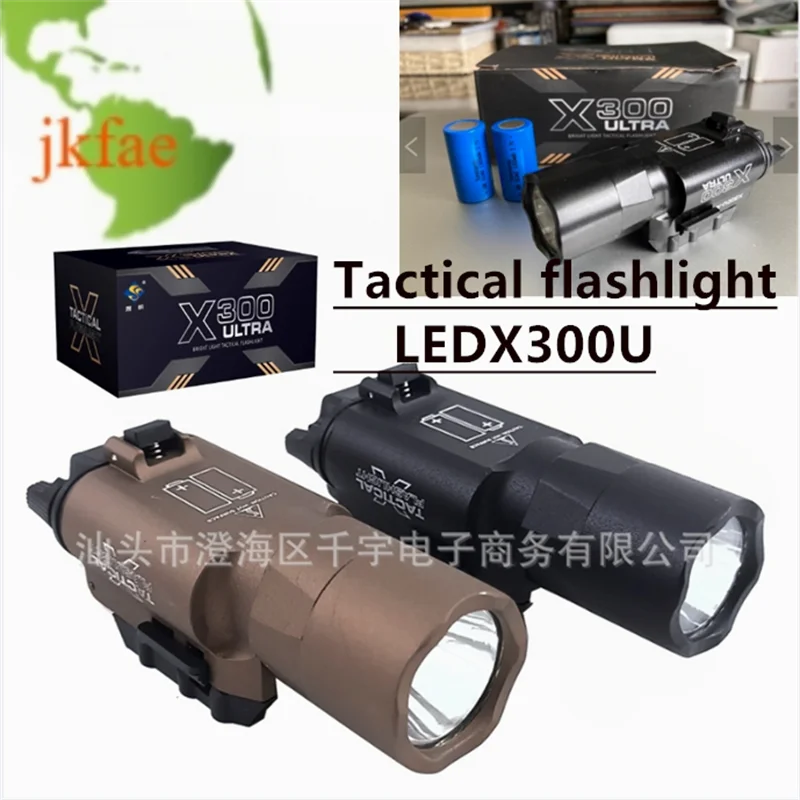 Тактический фонарик Surefire Style X300U X300 Ultra X300U-A для пистолета, страйкбольного шлема, фонаря для оружия, стробоскопа, 800 люмен