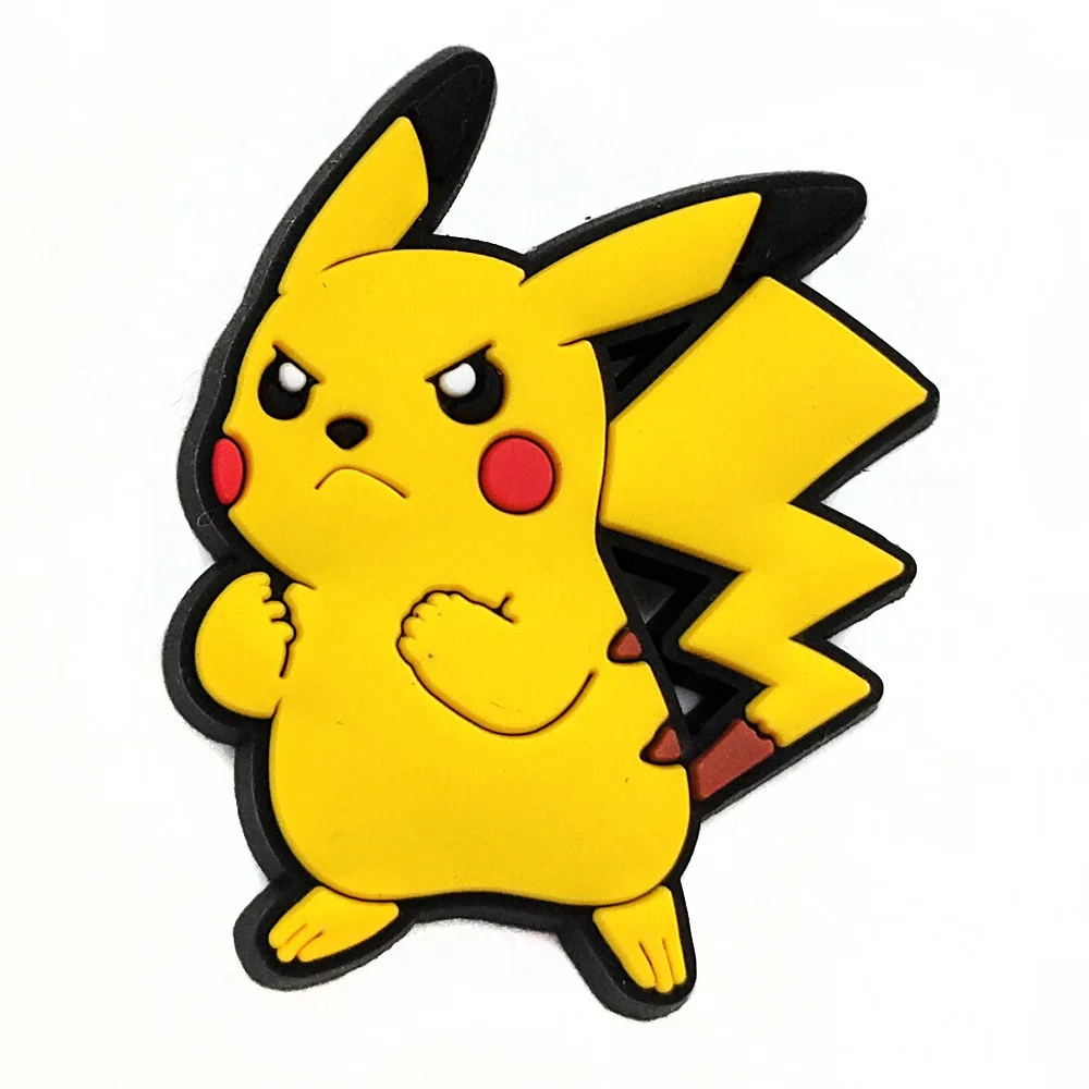 MINISO-Accesorios de dibujos animados de Pokémon Pikachu para niños y niñas, 1 piezas, dijes para zapatos, hebilla, zuecos, sandalias, alfileres,