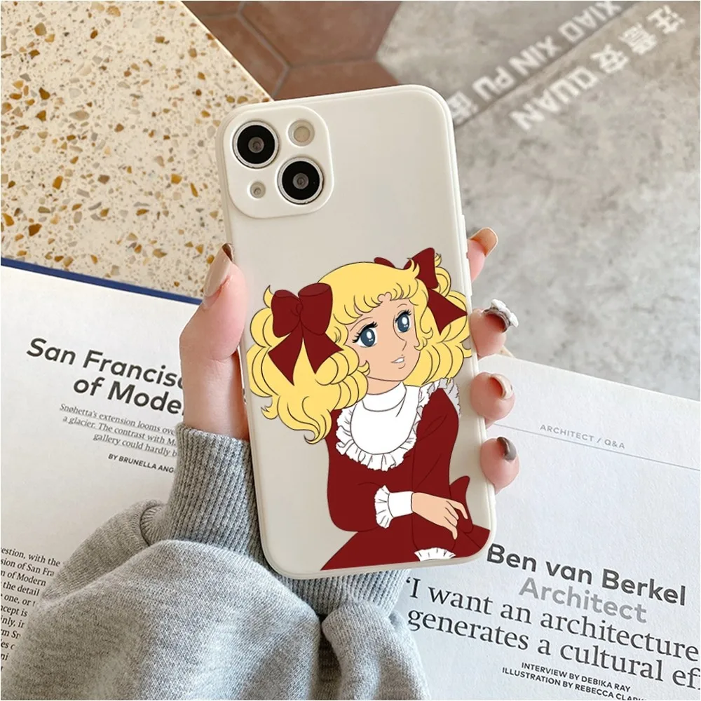 Anime Manga Candypng Phone Case For Iphone 11 13 14 Pro Max X Xr Xs Max Se2020 12mini White Cover Case