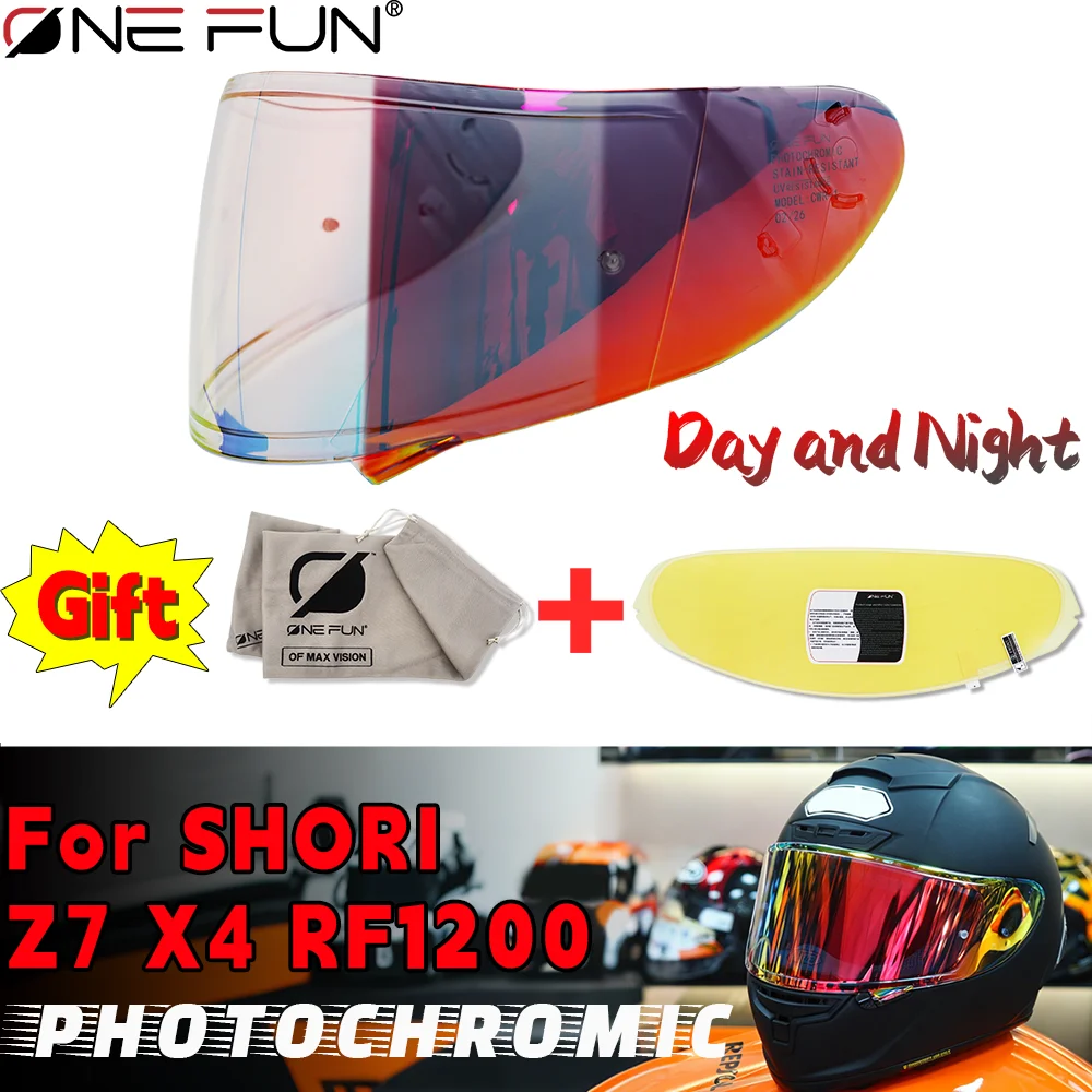 

Фотохромный визор для шлемов SHOEI Z7, X14, NXR, RF-1200, RF-SR, X-Spirit3, CWR-1, CWR-F, RYD. Сменный солнцезащитный щиток.