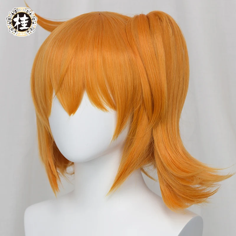 

UWOWO Anime Fujimaruu Ritsukaa 4 Anniversary Cosplay Wig Short Hair Ponytail Heat Resistant