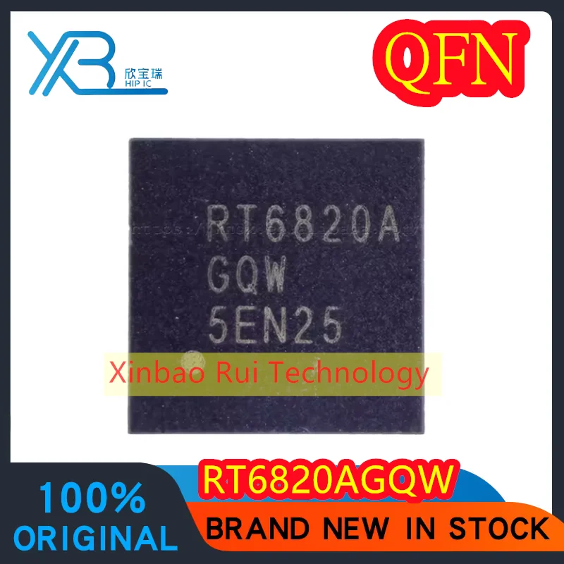 

(1/5pieces) RT6820AGQW RT6820A LCD chip QFN 100% brand new and original Electronics