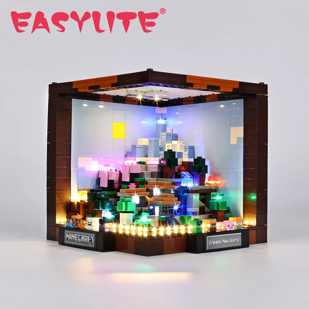 EASYLITE LED Light Set for The Crafting Table 21265 Collectible Model Bricks DIY Toys Only Lighting Kit