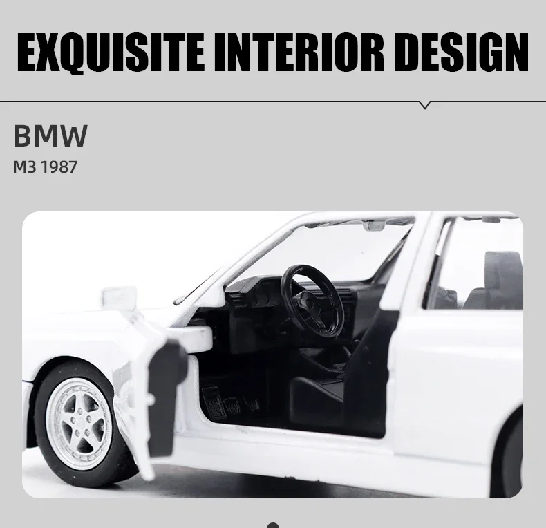 1:36 BMW M3 1978 سبيكة كلاسيكية سيارة رياضية نموذج دييكاست المعادن مقلد انزلاق الجمود سيارة لعبة طفل الهدايا الديكور #5