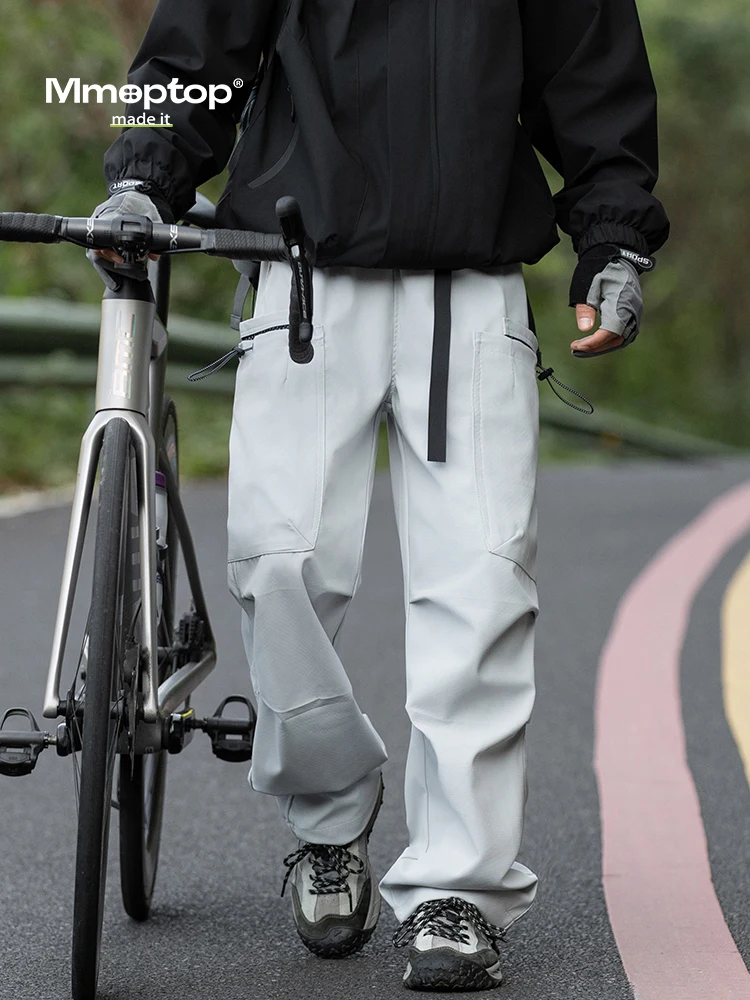 

MMOPTOP Men's Outdoor Cycling Trousers Straight Leg Loose Casual Paratrooper Hiking American High Street Faion Casual Pants