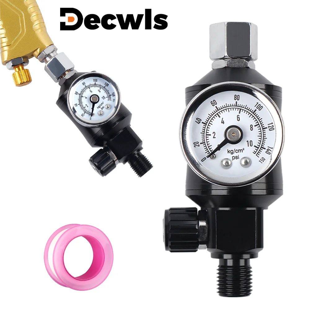 

2-in-1 Spray Gun Pressure Valve,Integrated Oil And Water Filter Air Pressure Regulator,Home Spray Gun Pneumatic Tool Accessories