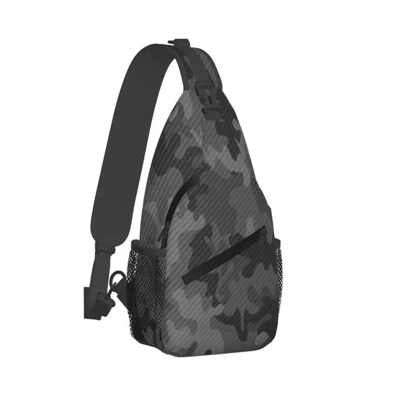 

Custom Carbon Camouflage Camo Sling Chest Bag Fashion Shoulder Crossbody Backpack for Men Cycling Camping Daypack