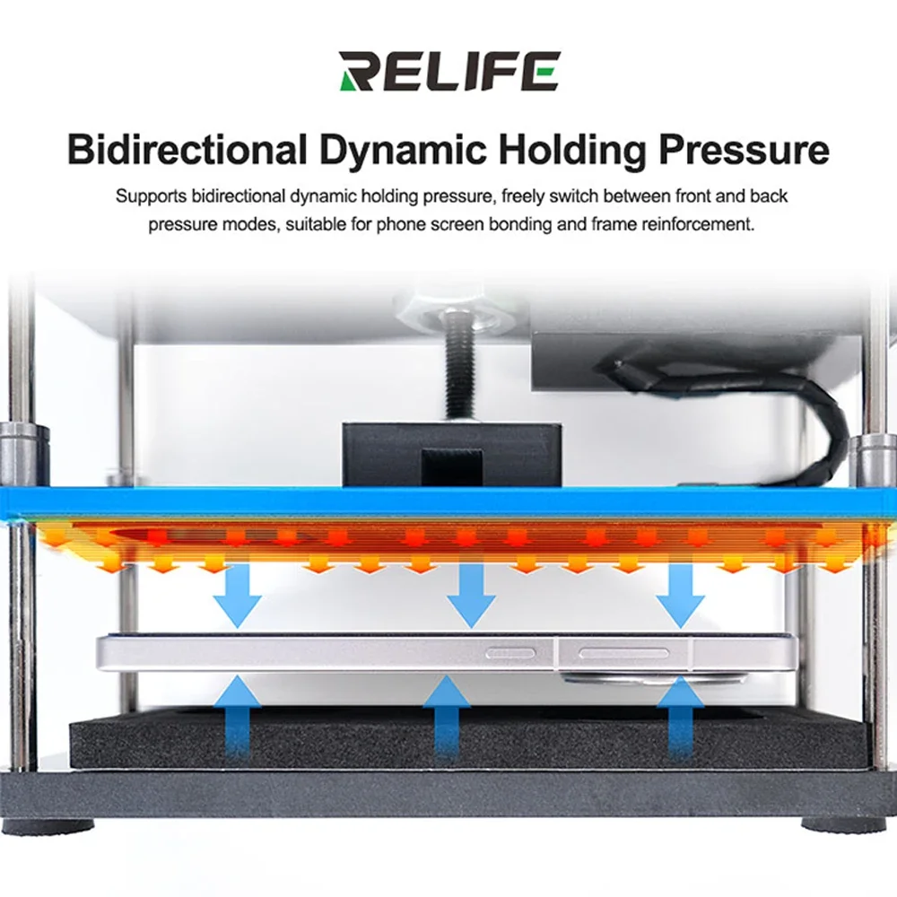 plate-forme-de-pressage-a-chaud-bidirectionnelle-relife-ls5-se-utilisee-comme-outil-de-pressage-de-chauffage-pour-reparer-les-couvertures-arriere-du-telephone-portable